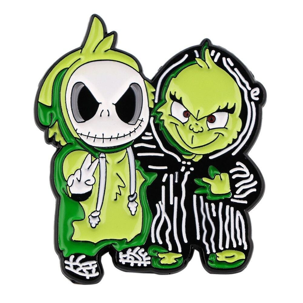 Disney Dr Seuss The Grinch Jack Christmas Halloween Enamel Pins - 361-1